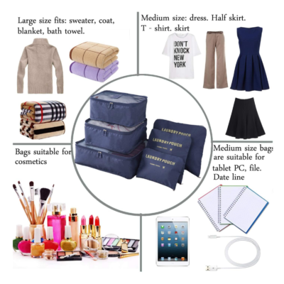 Organizador de Maleta Set por 6 unidades