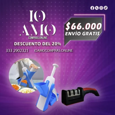 COMBO Cortador de verduras + Afilador de cuchillos