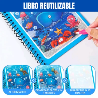 Cuaderno de agua mágico