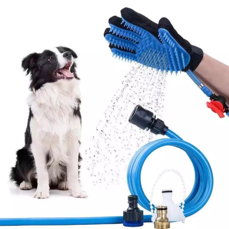 Cepillo Regadera Manguera para Mascotas