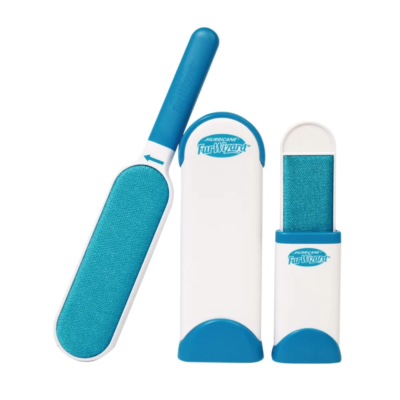 Combo cepillo vapor de mascotas + Removedor de pelusa