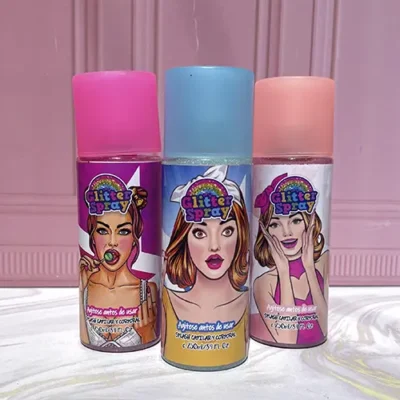 Combo Gato lucifer+Glitter Spray Grande