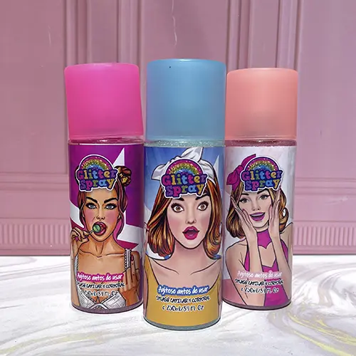 Combo Gato lucifer+Glitter Spray Grande