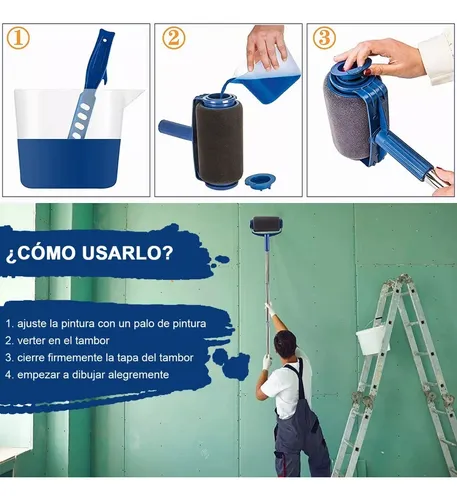 Rodillo para pintura recargable
