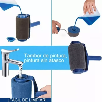 Rodillo para pintura recargable